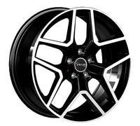 ALLOY WHEEL AVUS AC-519 FOR NISSAN TOWNSTAR VAN 7.5X18 5X114.3 BLACK POLISH TAO