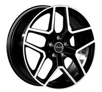 ALLOY WHEEL AVUS AC-519 FOR LEXUS IS 220 D 7X17 5X114.3 BLACK POLISHED ISO