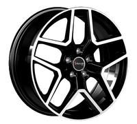 Avus Alloy Wheel AC-519 - 7.5x18 5x110 Black Polished - for Opel Adam S