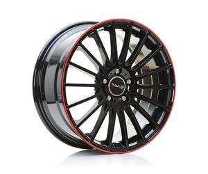 ALLOY WHEEL AVUS AC-M03 FOR AUDI A3 CABRIOLET 8X19 5X112 BLACK RED LINE VI5