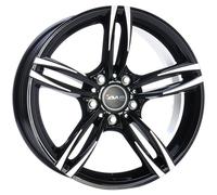 ALLOY WHEEL AVUS AC-MB3 FOR BMW SERIE 5 TOURING 8.5X19 5X120 BLACK POLISHED 7HC
