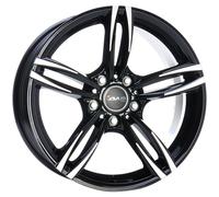 ALLOY WHEEL AVUS AC-MB3 FOR BMW X3 9.5X20 5X120 BLACK POLISHED HX2