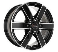 ALLOY WHEEL AVUS AC-V61 FOR NISSAN NAVARA N1 8X18 6X114.3 BLACK POLISHED MW9