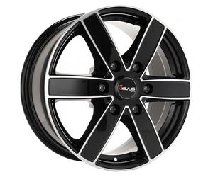 ALLOY WHEEL AVUS AC-V61 FOR RENAULT ALASKAN N1 7.5X17 6X114.3 BLACK POLISHE N14