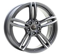 ALLOY WHEEL AVUS AF15 FOR AUDI A3 8.5X19 5X112 ANTHRACITE POLISHED GKC