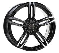 ALLOY WHEEL AVUS AF15 FOR AUDI A4 AVANT 8X18 5X112 BLACK POLISHED VJO