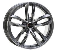 ALLOY WHEEL AVUS AF16 FOR SKODA RAPID 7.5X17 5X100 ANTHRACITE POLISHED 1Q4