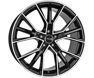 ALLOY WHEEL AVUS AF18 FOR AUDI A7 SPORTBACK 9X20 5X112 BLACK POLISHED UK1
