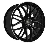 Avus Alloy Wheel AF19 for Audi A7 Sportback 7.5x17 5x112 Black Polished Lip ML0