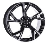 ALLOY WHEEL AVUS AF20 FOR VOLKSWAGEN GOLF V PLUS 8X18 5X112 BLACK POLISHED 5F1