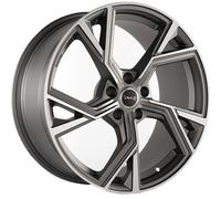ALLOY WHEEL AVUS AF20 FOR SEAT ALHAMBRA 8.5X19 5X112 MATT ANTHR. POLIS. TNX