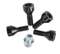 Alloy Wheel Bolts, Compatible With Mini For Clubman For R55 2007 2008 2009 2010 2011 2012 2013 2014 Stainless Steel Alloy Wheel Locking Bolts OEM:36136776076(M14x1.25)