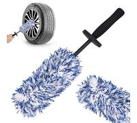 Alloy Wheel Brush - Car Wheel Brush Soft Dense Bristles, Car Detailing cleaning Brushes for Wheels and Rims of Cars Motorcycles Bicycles, Non Scratch Rim, Blue
