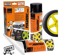 Alloy Wheel Car Bike Foliatec Yellow Protective Plastic Spray Paint Film. +M