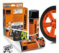 Alloy Wheel Car Foliatec Gloss Orange Protective Plastic Spray Paint Film. Caps