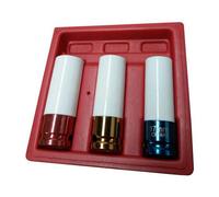 Alloy Wheel Chrome Molybdenum Impact Socket Set 3Pc 1/2"sq Drive Tbs0411