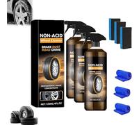 Alloy Wheel Cleaner Spray,Powerful Wheel Cleaner,Multifunction Acid Wheel and Rim Cleaner,Finish&Shine Enhancer,Safe on All Tires & Wheels for Cars,Trucks,SUVs (3)