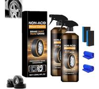 Alloy Wheel Cleaner Spray,Powerful Wheel Cleaner,Multifunction Acid Wheel and Rim Cleaner,Finish&Shine Enhancer,Safe on All Tires & Wheels for Cars,Trucks,SUVs (2)