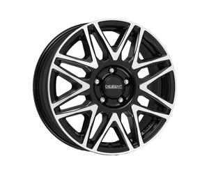 ALLOY WHEEL DEZENT KH DARK 6X16 5X118 BLACK/POLISHED 9LU