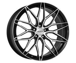 ALLOY WHEEL DOTZ SUZUKA DARK 10X20 5X112 BLACK/POLISHED KAV