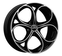 ALLOY WHEEL GMP DRAKE FOR ALFA ROMEO BRERA 8X18 5X110 BLACK DIAMOND IYN