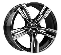 ALLOY WHEEL GMP REVEN FOR BMW X1 7.5X17 5X120 BLACK DIAMOND RJN