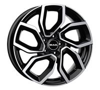 ALLOY WHEEL MAK APOLLO FOR SAAB 9-3 7.5X17 5X110 BLACK MIRROR ET0