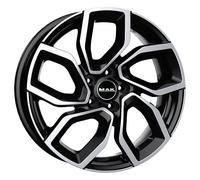 ALLOY WHEEL MAK APOLLO FOR PEUGEOT 2008 GT 6.5X16 4X108 BLACK MIRROR FD9