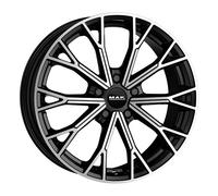 ALLOY WHEEL MAK ASPHALT FOR OPEL VECTRA C 7.5X18 5X112 BLACK MIRROR JMP