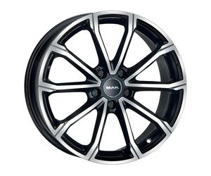 ALLOY WHEEL MAK DAVINCI 7X17 5X112 BLACK MIRROR XLC