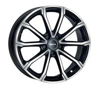 ALLOY WHEEL MAK DAVINCI 7X18 5X112 BLACK MIRROR Y9T