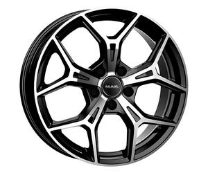 ALLOY WHEEL MAK EPICA FOR OPEL OMEGA 8X19 5X112 BLACK MIRROR CPC