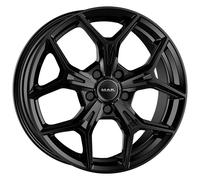 ALLOY WHEEL MAK EPICA FOR PEUGEOT 2008 GT 7X17 4X108 GLOSS BLACK EQM