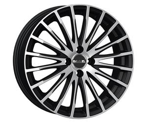 ALLOY WHEEL MAK FATALE FOR OPEL TIGRA 7X17 4X100 ICE BLACK PMS