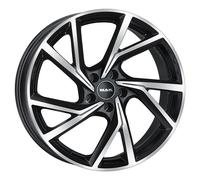 ALLOY WHEEL MAK KASSEL FOR TOYOTA PRIUS + 7X17 5X114,3 BLACK MIRROR M12