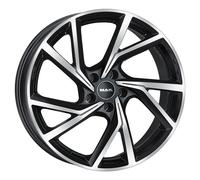ALLOY WHEEL MAK KASSEL FOR VOLKSWAGEN PASSAT CC 7.5X17 5X112 BLACK MIRROR QTY