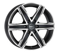 ALLOY WHEEL MAK KING6 FOR NISSAN NP 300 M1 7.5X17 6X114,3 ICE BLACK Z33