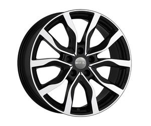 ALLOY WHEEL MAK KOLN FOR SKODA OCTAVIA WAGON 8X18 5X112 BLACK MIRROR JVL