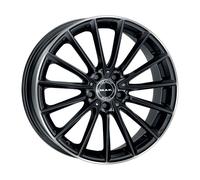 ALLOY WHEEL MAK KOMET FOR AUDI S4 9X19 5X112 GLOSS BLACK MIRROR RING DVD