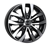 ALLOY WHEEL MAK LOAD 5 FOR PEUGEOT BOXER HEAVY 6.5X16 5X130 BLACK MIRROR I0Z