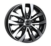 ALLOY WHEEL MAK LOAD 5 FOR FIAT DUCATO CAMPER PCD 130 7X17 5X130 BLACK MIRR F6J
