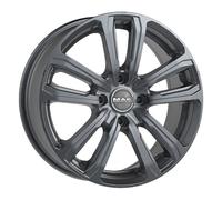 ALLOY WHEEL MAK MAGMA FOR MAHINDRA KUV100 6X15 4X100 MATT TITAN 0NJ