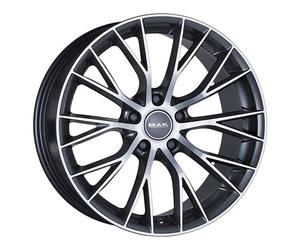 ALLOY WHEEL MAK MUNCHEN FOR AUDI A4 AVANT 8.5X19 5X112 GUN MET-MIRROR FACE 3X6