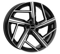 ALLOY WHEEL MAK QVATTRO FOR VOLKSWAGEN EOS 8.5X19 5X112 BLACK MIRROR KEV