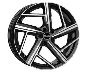 ALLOY WHEEL MAK QVATTRO FOR VOLKSWAGEN PASSAT CC 8.5X19 5X112 BLACK MIRROR HER