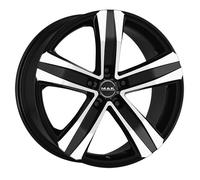 ALLOY WHEEL MAK STONE 5 FOR OPEL MOVANO-C 7X17 5X130 BLACK MIRROR NK4