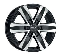 ALLOY WHEEL MAK STONE 6 FOR RENAULT ALASKAN N1 8.5X20 6X114,3 BLACK MIRROR Q98