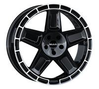 ALLOY WHEEL MAK TREK FOR LAND ROVER DISCOVERY SPORT 9X20 5X108 GLOSS BLACK 7VA