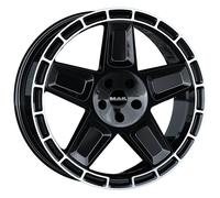 ALLOY WHEEL MAK TREK FOR JEEP WRANGLER UNLIMITED 9X20 5X127 GLOSS BLACK MIRROR
