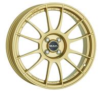 ALLOY WHEEL MAK XLR FOR FIAT IDEA 7.5X18 4X100 GOLD DHC